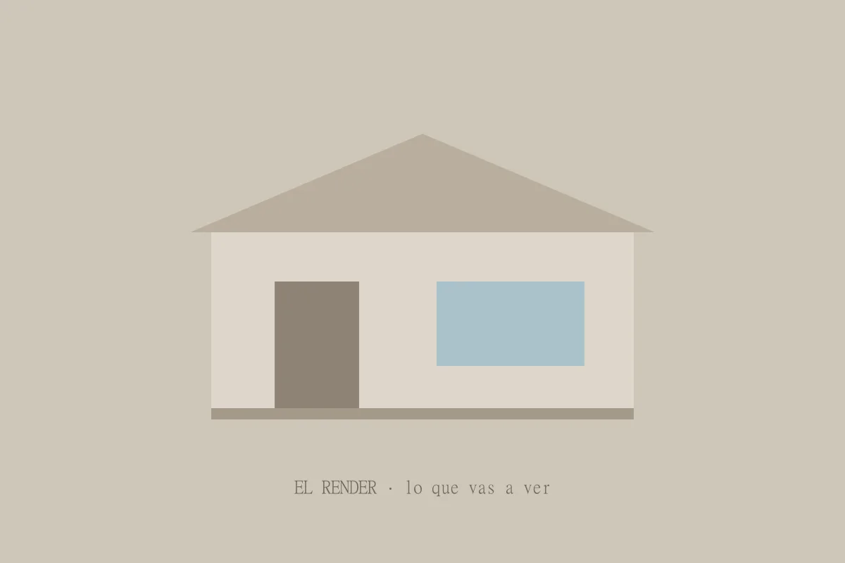 Render final de la casa terminada