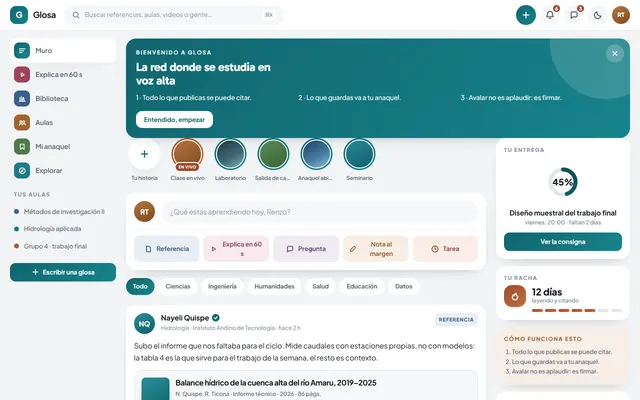 Ejemplo de web de GLOSA