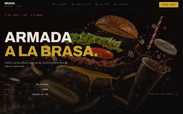 Ejemplo de web de BRASA