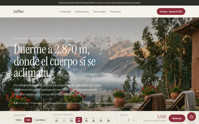 Ejemplo de web de IntiWasi
