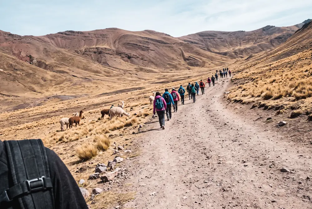 Seis kilómetros de subida suave, y se va lento — Montaña de 7 Colores