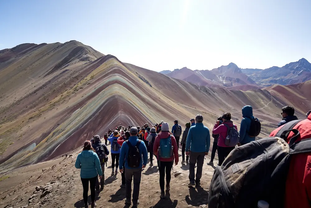 La cumbre, con el Ausangate enfrente — Montaña de 7 Colores